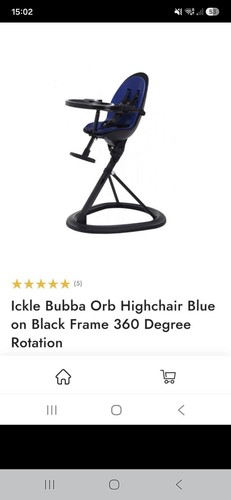 Ickle bubba orb high chair - high,