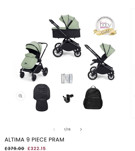 Pram ickle bubba brand - pram,